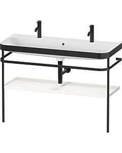 Duravit Happy D.2 Plus combinaison lavabo pour meuble HP4759O22220000 117,5x49cm, avec trou pour robinetterie 2000 , console en métal, blanc brillant