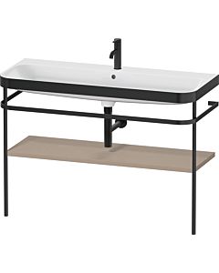 Duravit Happy D.2 Plus vanity washbasin combination HP4739O75750000 117.5x49cm, with metal console, 2000 hole, linen