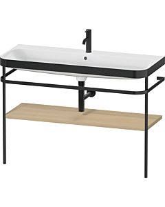 Duravit Happy D.2 Plus combinaison lavabo sur meuble HP4739O71710000 117,5x49cm, avec console en métal, trou pour 2000 , chêne méditerranéen