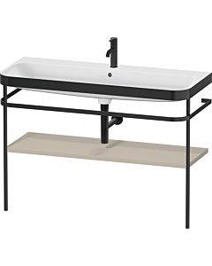 Duravit Happy D.2 Plus vanity combination HP4739O60600000 117.5x49cm, with metal console, 2000 hole, taupe satin finish