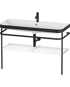 Duravit Happy D.2 Plus combinaison lavabo pour meuble HP4739O22220000 117,5x49cm, avec console en métal, trou pour 2000 , blanc brillant