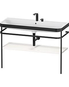 Duravit Happy D.2 Plus combinaison lavabo pour meuble HP4739E22220000 117,5x49cm, avec console en métal, 2 trous pour robinetterie, blanc brillant