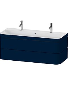 Duravit Happy D.2 Plus Möbelwaschtisch-Unterschrank HP4640O98980000 117,5x49cm, mit 1 Hahnloch, 2 Schubkästen, nachtblau seidenmatt
