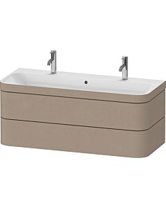 Duravit Happy D.2 Plus meuble-lavabo HP4640O75750000 117,5x49cm, avec trou pour robinetterie 2000 , 2 tiroirs, lin