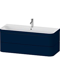 Duravit Happy D.2 Plus meuble sous-vasque HP4639O98980000 117,5x49cm, 2 tiroirs, trou pour robinetterie 2000 , finition satinée bleu nuit