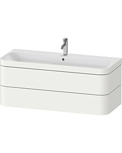 Duravit Happy D.2 Plus Möbelwaschtisch-Unterschrank HP4639O36360000 117,5x49cm, 2 Schubkästen, 1 Hahnloch, weiß seidenmatt