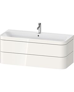 Duravit Happy D.2 Plus vanity HP4639O22220000 117.5x49cm, 2 drawers, 2000 hole, white high gloss