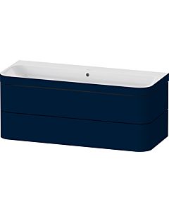 Duravit Happy D.2 Plus vanity HP4639N98980000 117.5x49cm, 2 drawers, without tap hole, midnight blue satin finish