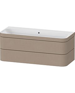 Duravit Happy D.2 Plus Möbelwaschtisch-Unterschrank HP4639N75750000 117,5x49cm, 2 Schubkästen, ohne Hahnloch, leinen