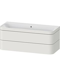 Duravit Happy D.2 Plus Möbelwaschtisch-Unterschrank HP4639N39390000 117,5x49cm, 2 Schubkästen, ohne Hahnloch, nordic weiß seidenmatt