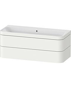 Duravit Happy D.2 Plus Möbelwaschtisch-Unterschrank HP4639N36360000 117,5x49cm, 2 Schubkästen, ohne Hahnloch, weiß seidenmatt