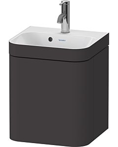 Duravit Happy D.2 Plus meuble sous-lavabo HP4634O80800000 40x36cm, porte 2000 , charnière à droite, avec trou pour robinet, graphite super mat