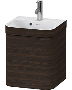Duravit Happy D.2 Plus meuble sous-lavabo HP4634O69690000 40x36cm, porte 2000 , charnière à droite, avec trou pour robinet, noyer brossé