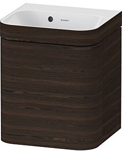 Duravit Happy D.2 Plus meuble sous-vasque HP4634N69690000 40x36cm, porte 2000 , charnières à droite, sans trou pour robinetterie, noyer brossé