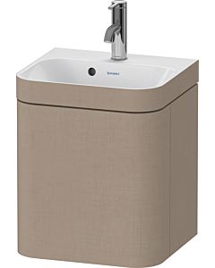 Duravit Happy D.2 Plus vanity HP4633O75750000 40x36cm, 2000 door, left hinged, with tap hole, linen