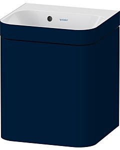 Duravit Happy D.2 Plus meuble sous-lavabo HP4633N98980000 40x36cm, porte 2000 , charnières à gauche, sans trou pour robinetterie, finition satinée bleu nuit