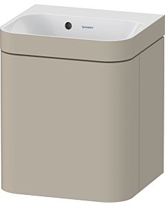 Duravit Happy D.2 Plus vanity HP4633N60600000 40x36cm, 2000 door, left hinged, without tap hole, taupe satin finish