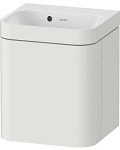 Duravit Happy D.2 Plus vanity HP4633N39390000 40x36cm, 2000 door, left hinged, without tap hole, nordic white satin finish