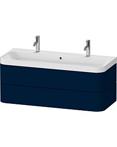 Duravit Happy D.2 Plus vanity HP4379O98980000 117.5x49cm, 2 drawers, midnight blue satin finish