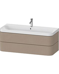 Duravit Happy D.2 Plus Möbelwaschtisch HP4349O75750000 117,5x49cm, 2 Schubkästen, 1 Hahnloch, leinen