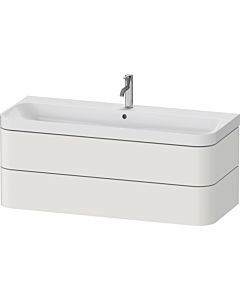 Duravit vasque à poser Happy D.2 Plus HP4349O39390000 117,5x49cm, 2 tiroirs, trou pour 2000 , blanc