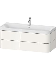 Duravit Happy D.2 Plus vanity HP4349O22220000 117.5x49cm, 2 drawers, 2000 hole, white high gloss