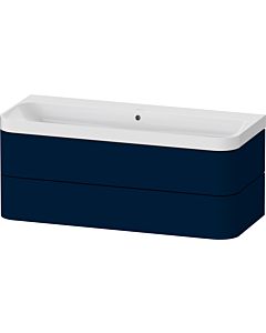 Duravit Happy D.2 Plus vanity HP4349N98980000 117.5x49cm, 2 drawers, without tap hole, midnight blue satin finish