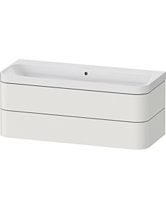 Duravit Happy D.2 Plus Möbelwaschtisch HP4349N39390000 117,5x49cm, 2 Schubkästen, ohne Hahnloch, nordic weiß seidenmatt
