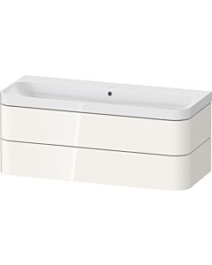 Duravit Happy D.2 Plus vanity HP4349N22220000 117.5x49cm, 2 drawers, without tap hole, white high gloss