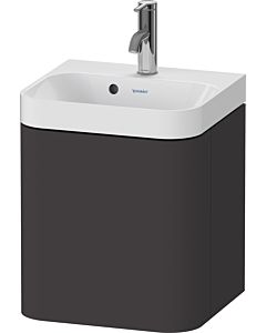 Duravit Happy D.2 Plus HP4344O80800000 40x36cm, porte 2000 , charnière à droite, avec trou pour robinet, graphite super mat
