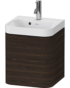 Duravit Happy D.2 Plus Möbelwaschtisch HP4344O69690000 40x36cm, 1 Tür, Anschlag rechts, mit Hahnloch, nussbaum gebürstet