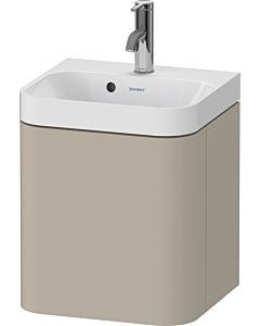 Duravit Happy D.2 Plus vanity HP4344O60600000 40x36cm, 2000 door, hinged right, with tap hole, taupe satin finish