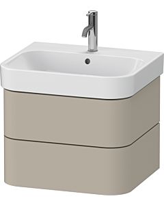 Duravit Happy D.2 Plus meuble sous HP4385060600000 57,5 x 49 cm, taupe satiné, 2 tiroirs