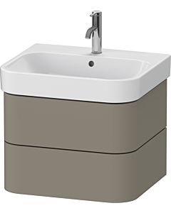 Duravit Happy D.2 Plus HP4385092920000 57.5 x 49 cm, stone gray satin finish, 2 drawers