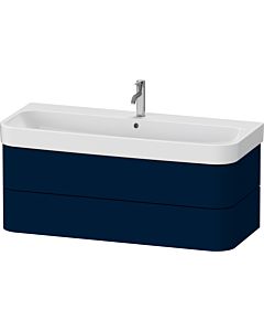 Duravit Happy D.2 Plus meuble sous HP4389098980000 117,5 x 49 cm, finition satinée bleu nuit, 2 tiroirs