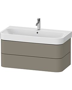 Duravit Happy D.2 Plus HP4388092920000 97.5 x 49 cm, stone gray satin finish, 2 drawers