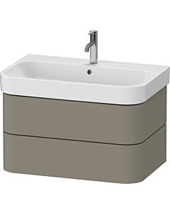 Duravit Happy D.2 Plus HP4387092920000 77.5 x 49 cm, stone gray satin finish, 2 drawers