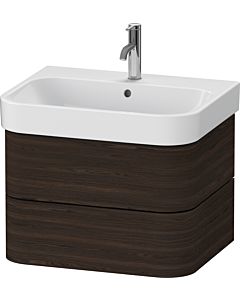 Duravit Happy D.2 Plus meuble sous- HP4386069690000 62,5 x 49 cm, noyer brossé, 2 tiroirs