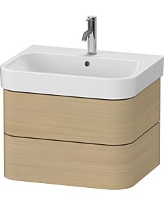 Duravit Happy D.2 Plus Waschtisch-Unterschrank HP4386071710000 62,5 x 49 cm, mediterrane Eiche, 2 Schubkästen