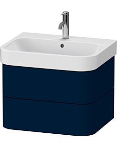 Duravit Happy D.2 Plus meuble sous HP4386098980000 62,5 x 49 cm, finition satinée bleu nuit, 2 tiroirs