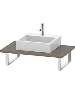 Duravit L-Cube Konsole LC106C08989 Stärke 3 cm, flannel grey hochglanz, für Aufsatzbecken, variabel