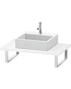 Duravit L-Cube console LC106C08585 thickness 3 cm, white high gloss, for Aufsatzbecken , variable