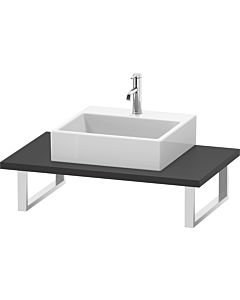 Duravit L-Cube Konsole LC106C08080 Stärke 3 cm, graphit supermatt, für Aufsatzbecken, variabel