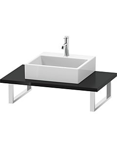 Duravit L-Cube Konsole LC106C04040 Stärke 3 cm, schwarz hochglanz, für Aufsatzbecken, variabel