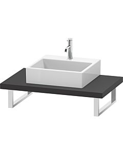 Duravit L-Cube LC102C08080 épaisseur 4,5 cm, graphite super mat, pour Aufsatzbecken , variable