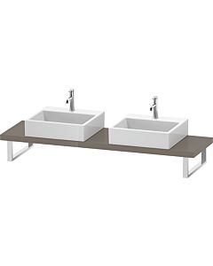 Duravit L-Cube LC101C08989 épaisseur 4,5 cm, gris flanelle brillant, pour Aufsatzbecken , variable