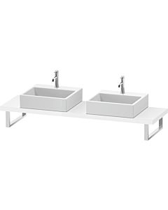 Duravit L-Cube console LC101C08585 épaisseur 4,5 cm, blanc haute brillance, pour Aufsatzbecken , variable