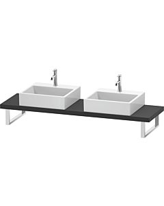 Duravit L-Cube LC101C08080 épaisseur 4,5 cm, graphite super mat, pour Aufsatzbecken , variable