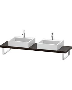 Duravit L-Cube console LC101C07272 thickness 4.5 cm, brushed dark oak, for Aufsatzbecken , variable