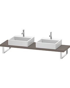 Duravit L-Cube LC101C04343 épaisseur 4,5 cm, basalte mat, pour Aufsatzbecken , variable